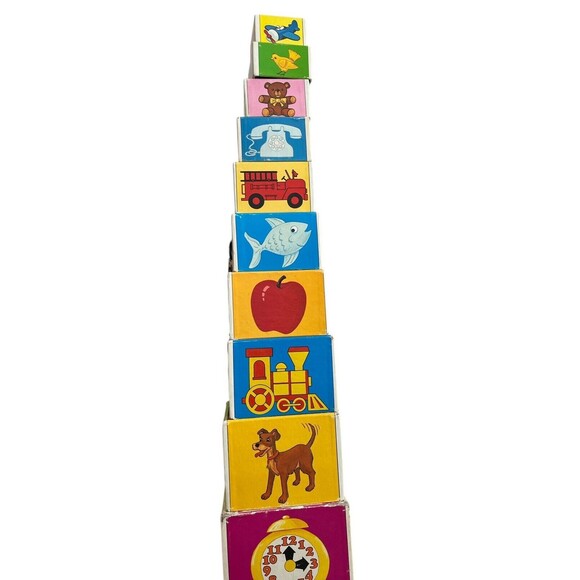 Vimtage Walt Disney Stacking 10 Boxes- Mickey Mouse, Donald Duck-1980s - Picture 2 of 15